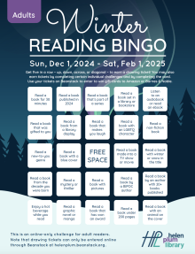 Winter Reading 2024 Bingo Card preview